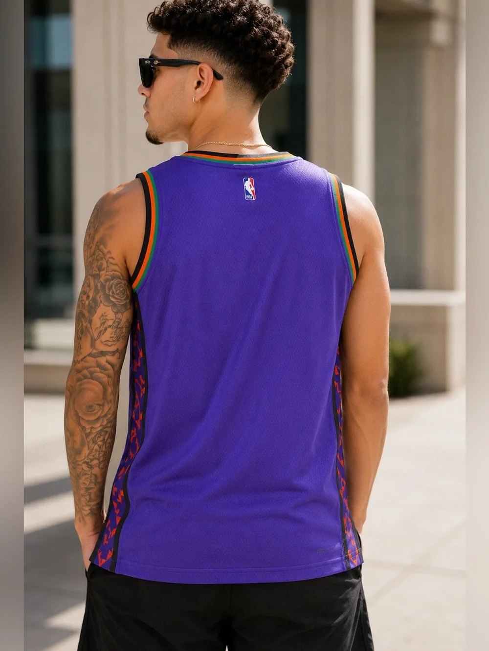 NWT Nike Phoenix Suns NBA Jersey Kids Large 14/16 Purple “The Valley” Basketball